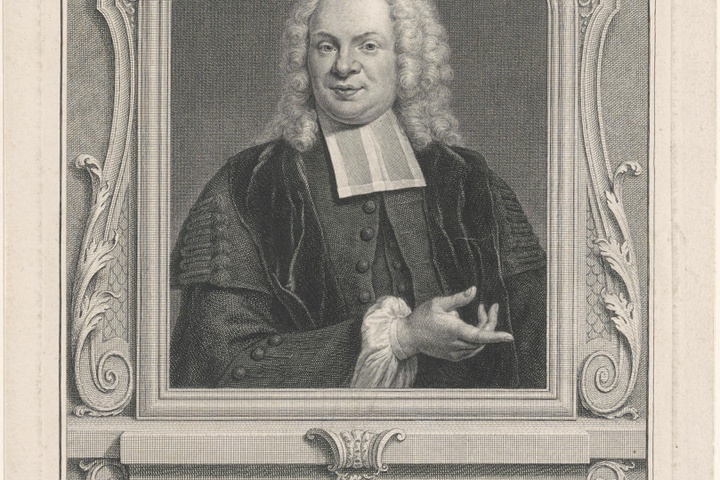 Portret van Albertus Voget (1695-1771)