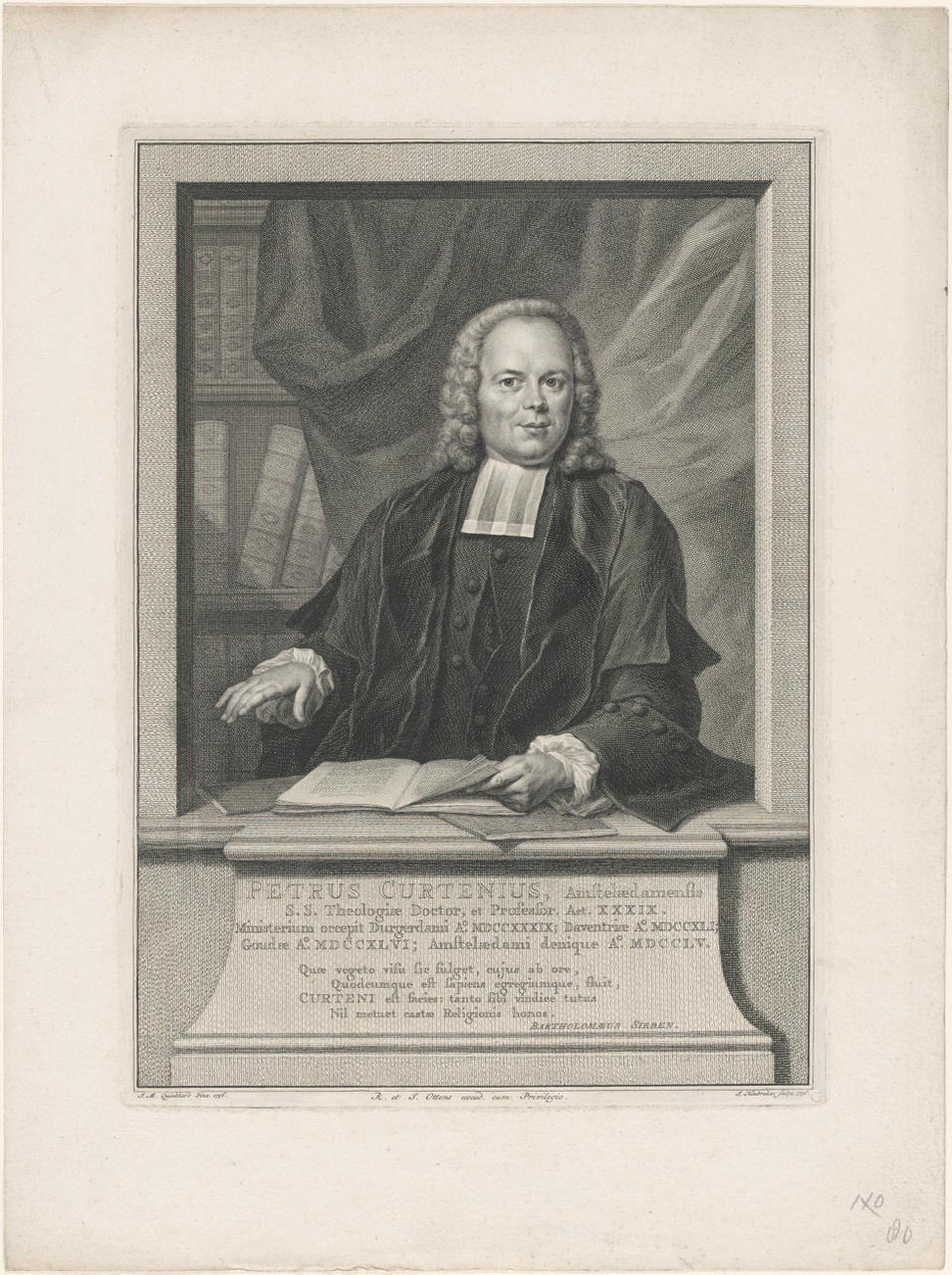 Portret van Petrus Curtenius (1716-1789)