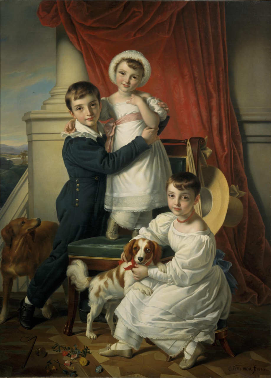 Portret van de kinderen Van Romondt
