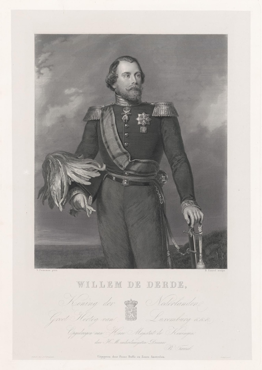Portret van koning Willem III (1817-1890)