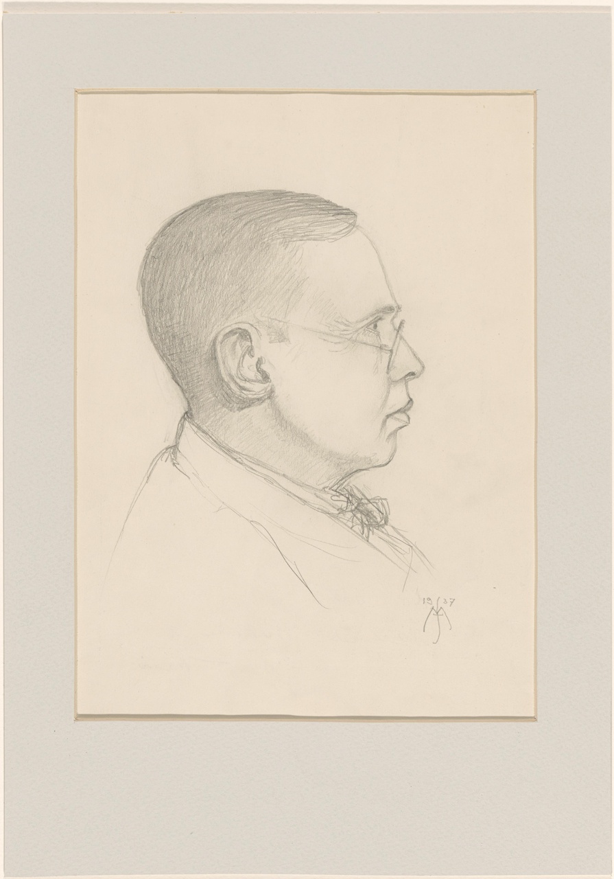 Portret van ir. H.F. Mertens, architect te Bilthoven