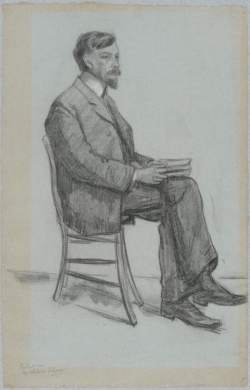 Portret van de schilder Egbert Rubertus Derk Schaap (1862-1939)