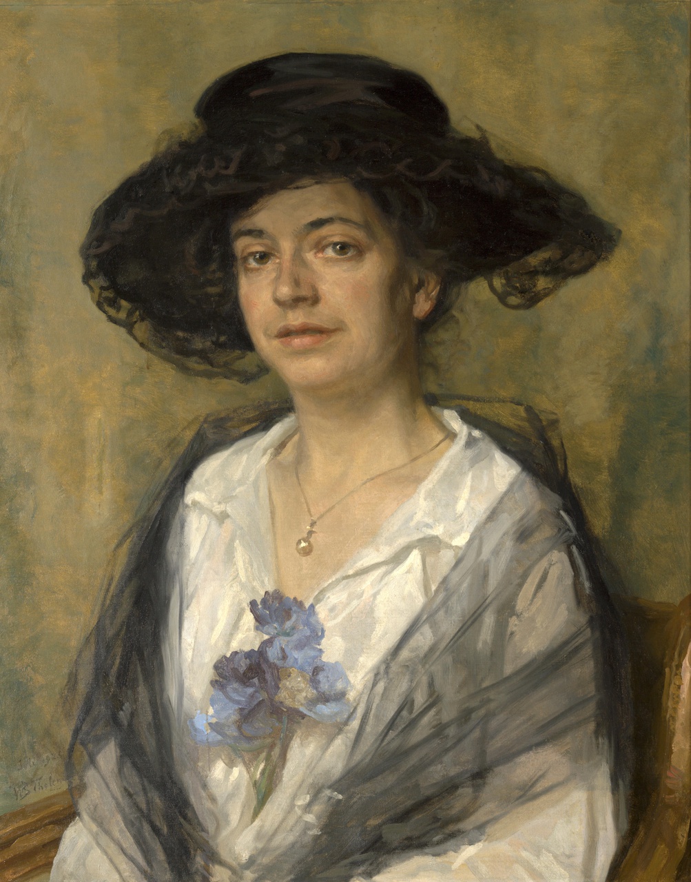 Portret van mevr. W.E.E. Tholen-de Ranitz (echtgenote van de schilder)