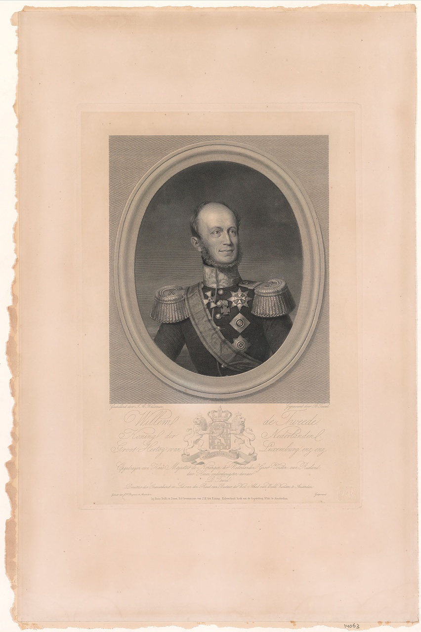 Portret van koning Willem II (1792-1849)