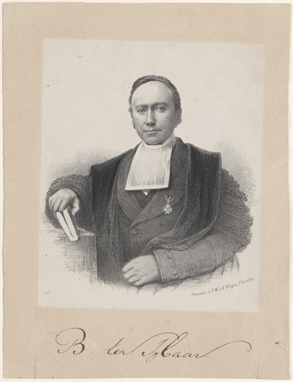 Portret van Bernard ter Haar (1806-1880)