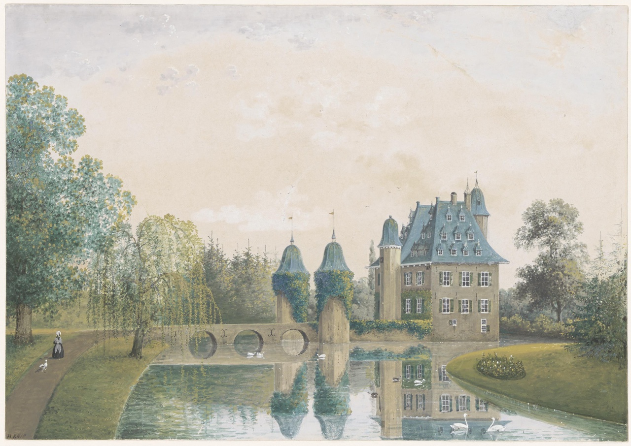 Het kasteel Voorn aan de Meern bij Utrecht