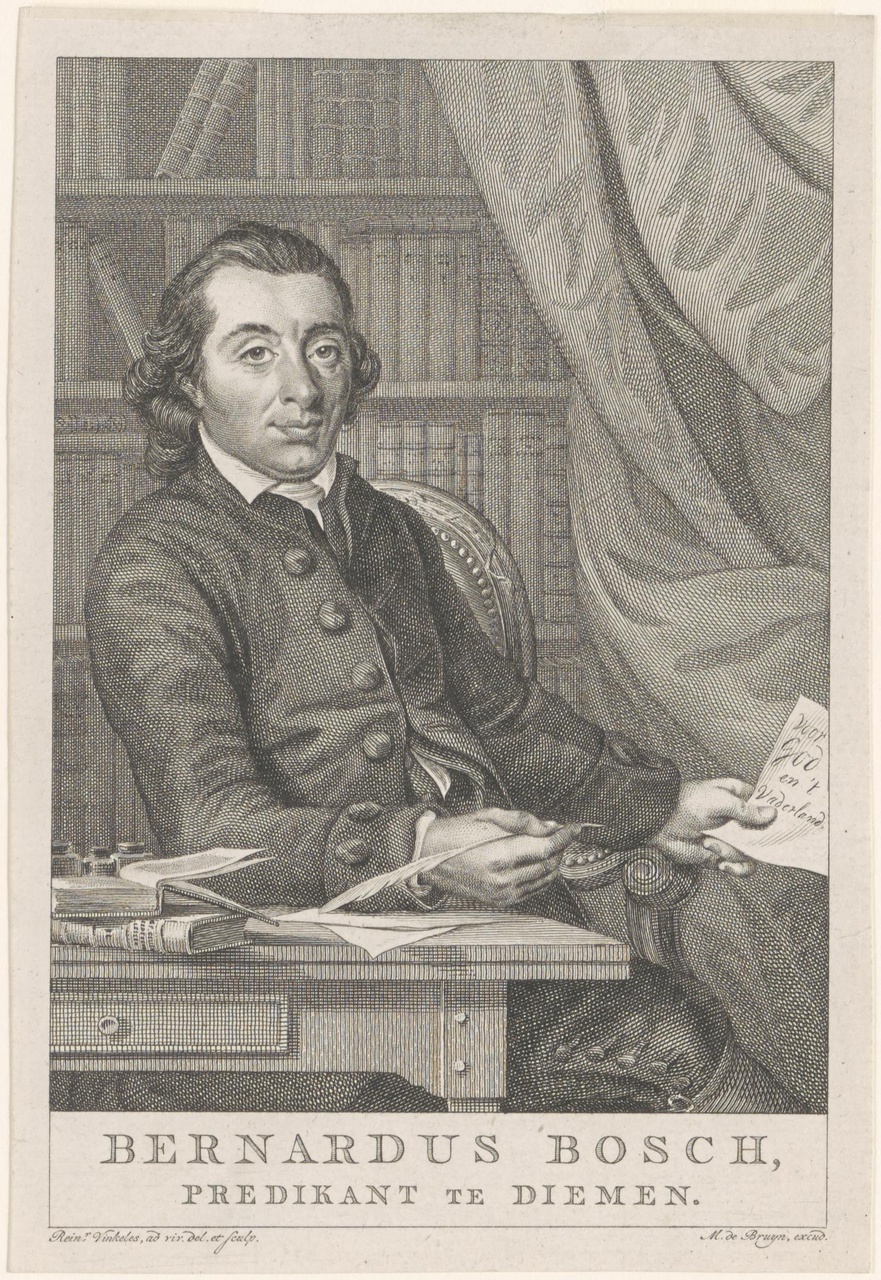 Portret van Bernardus Bosch (1746-1803)