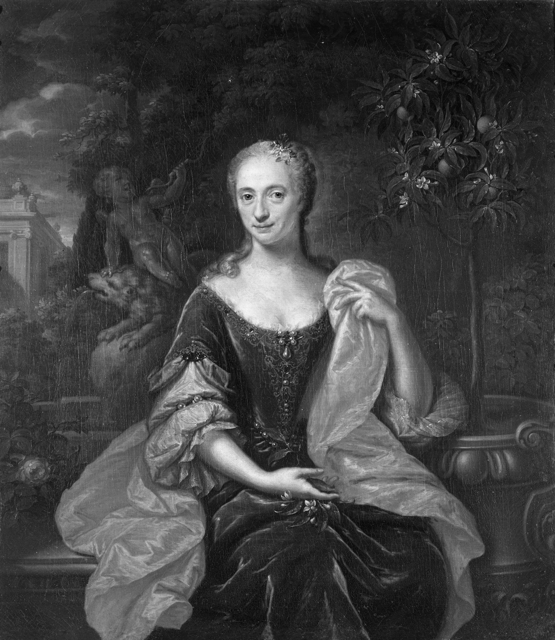 Portret van Aletta Lucretia Martens (1715-1782), echtgenote van Antonie Francois Godin
