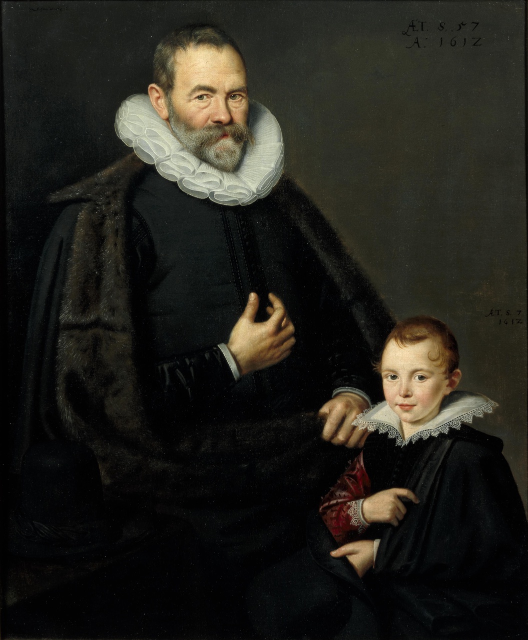 Portret van Hans Martens (1555-1613) en zijn zoon David (1605-1665)
