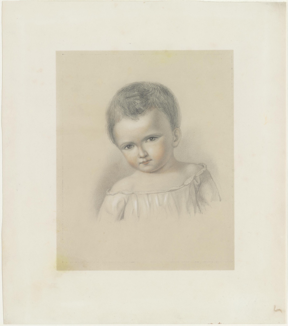 Portret van J.H.J.C. Martens van Sevenhoven (1850-1923) als kleuter