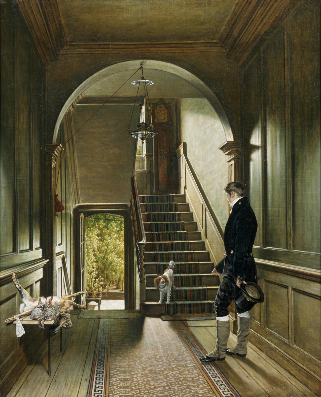 Het trappenhuis van de Londense woning van de schilder