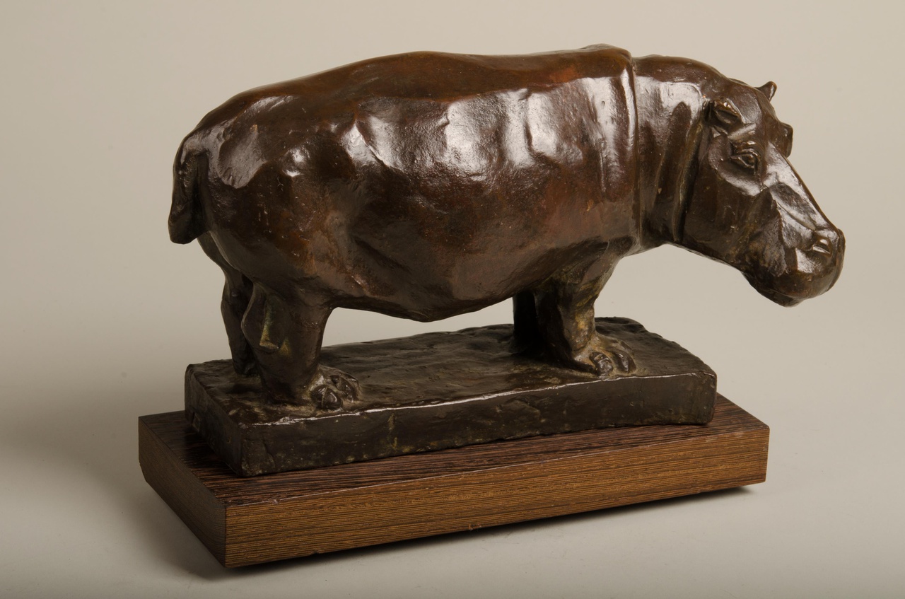 Sculptuur van nijlpaard