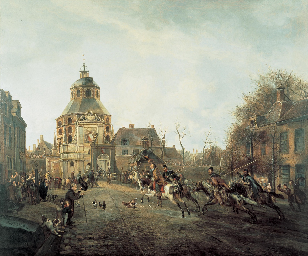 De aankomst van de kozakken in Utrecht in 1813