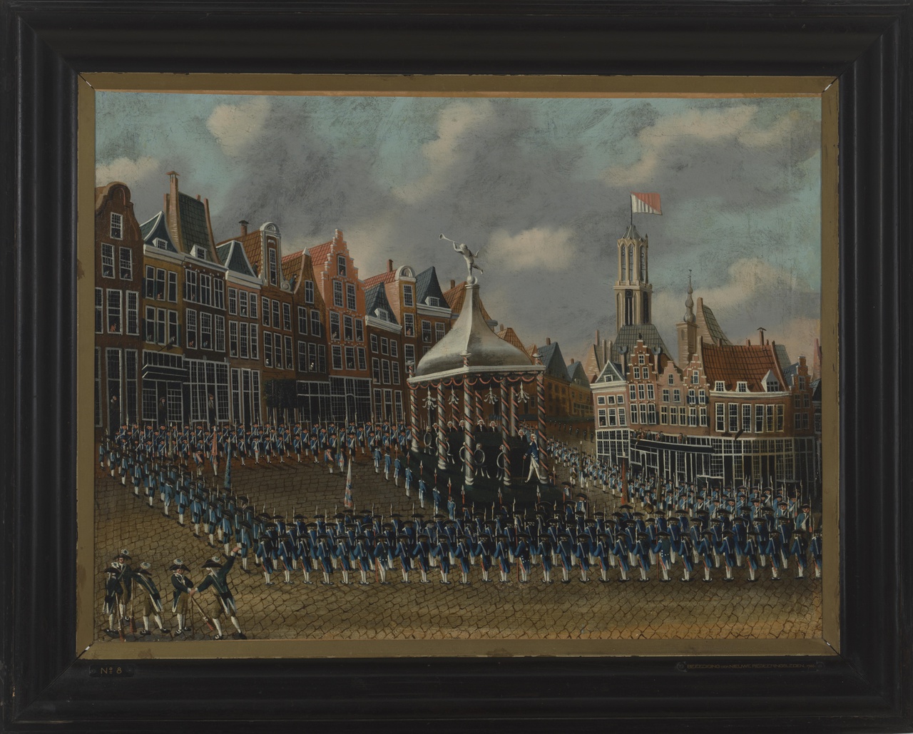 Eedsaflegging op het regeringsreglement op de Neude te Utrecht op 12 oktober 1786