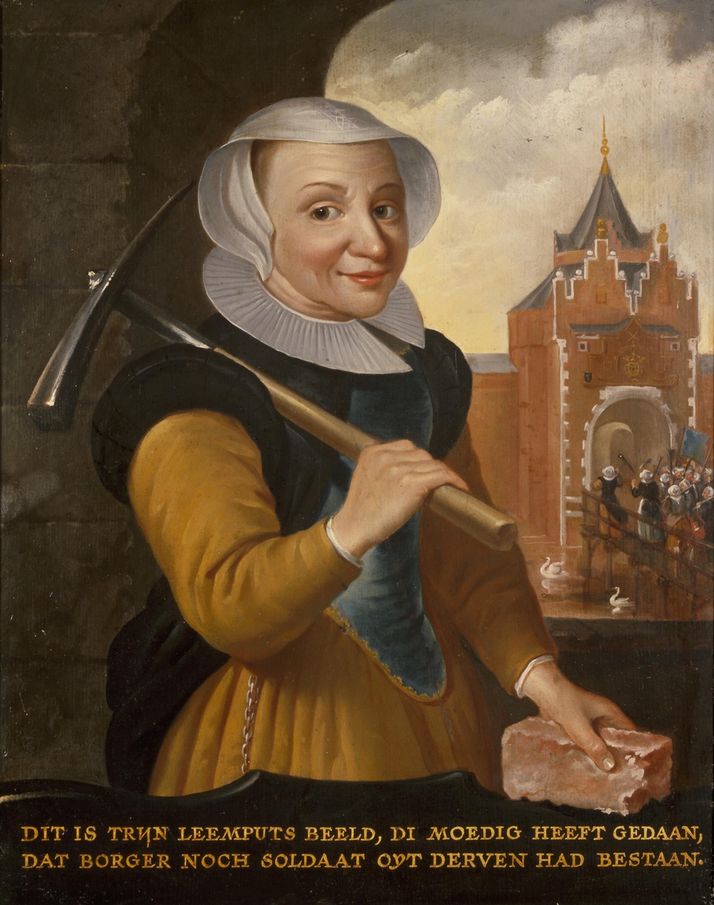 Portret van Trijn van Leemput (?-1606/1607)