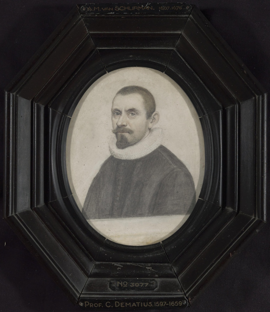 Portret van prof. Carolus Dematius (1597-1651)