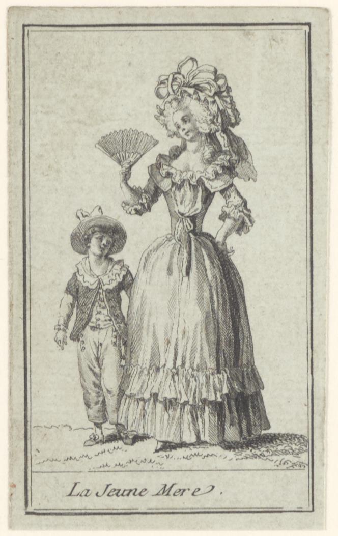 Almanak illustratie "La Jeune Mère"