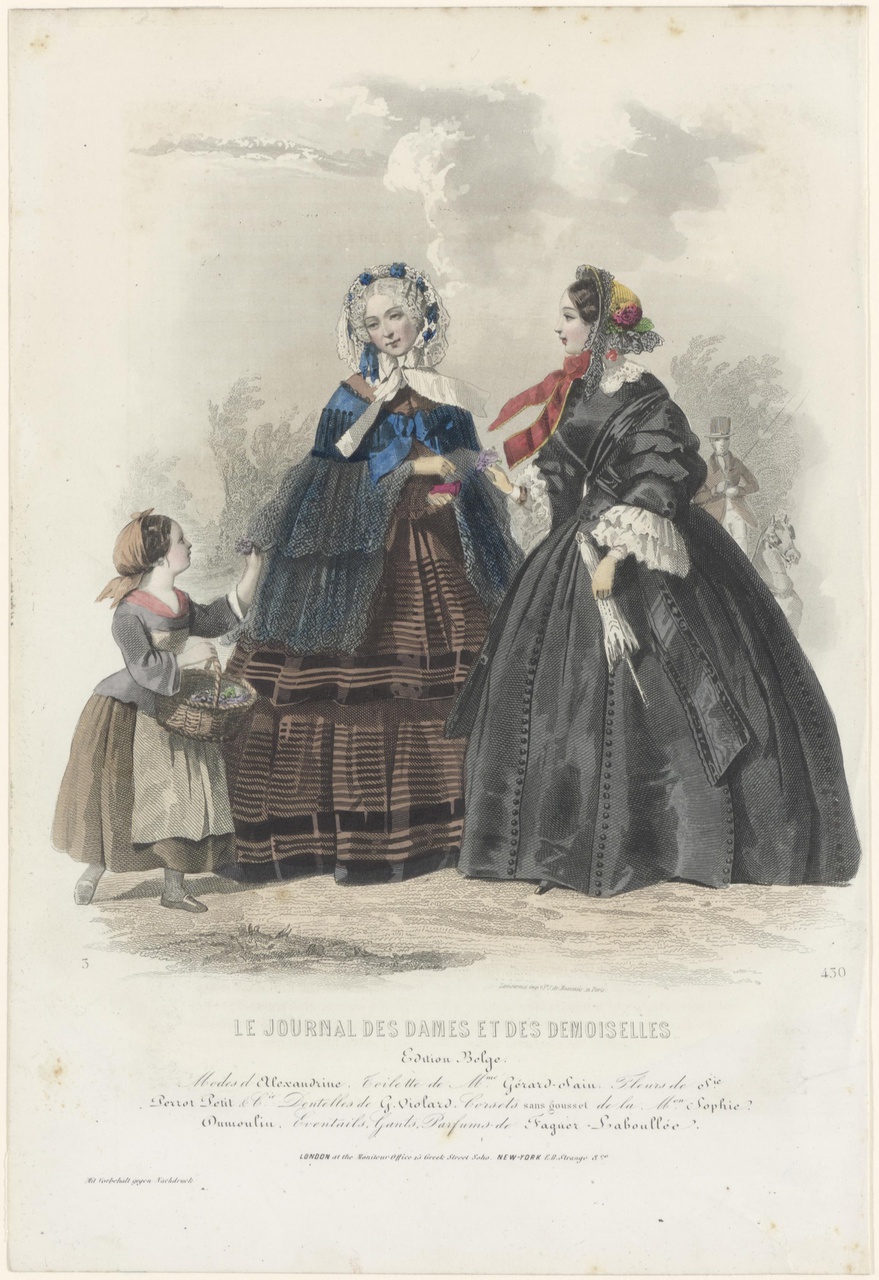 Kostuumprent uit Le Journal des Dames et des demoiselles