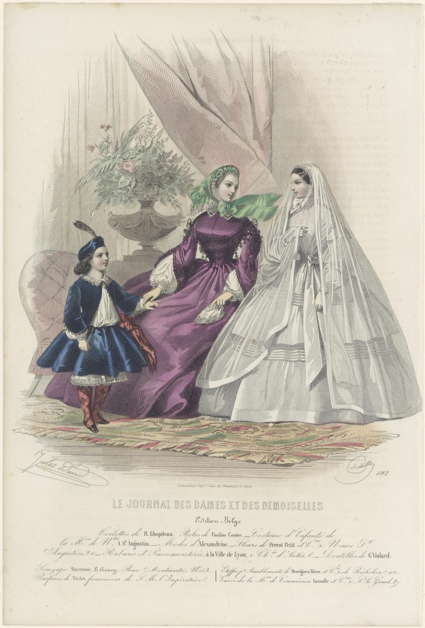 Kostuumprent uit Le Journal des Dames et des demoiselles