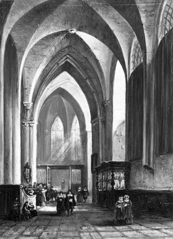 Interieur van de Jacobikerk te Utrecht