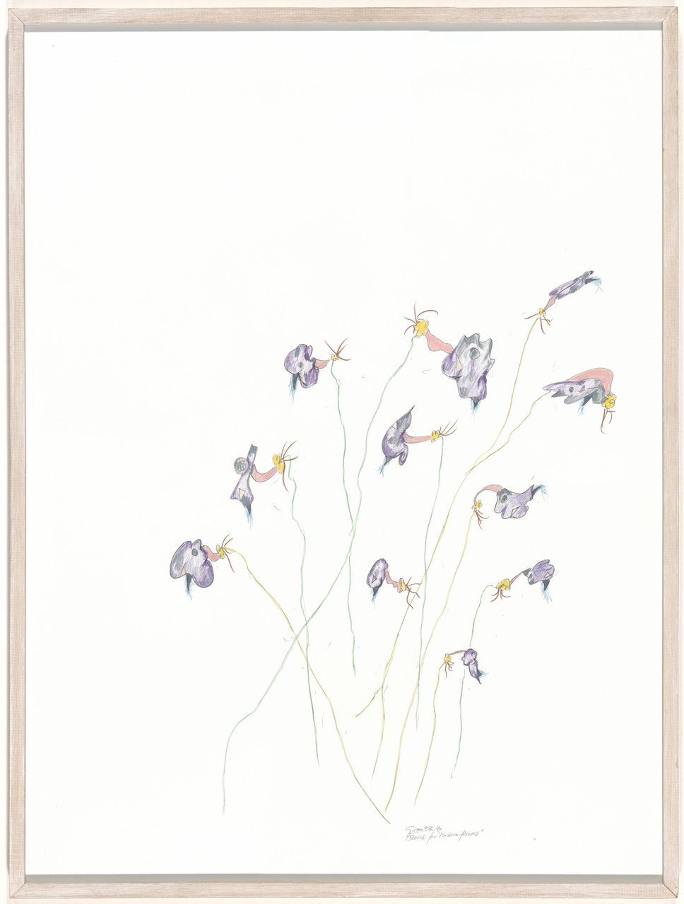 Sketch for modern flowers no. 1