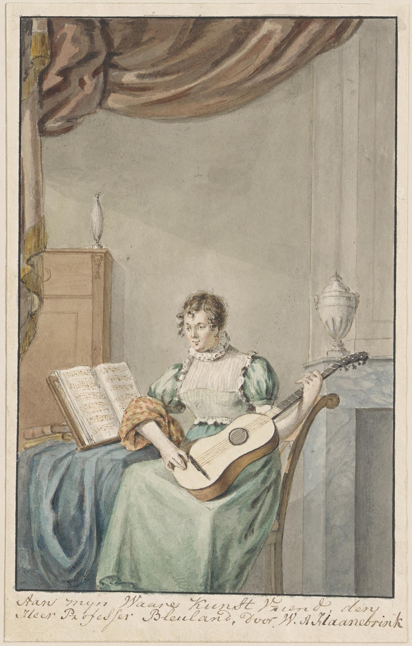 Vrouw met gitaar