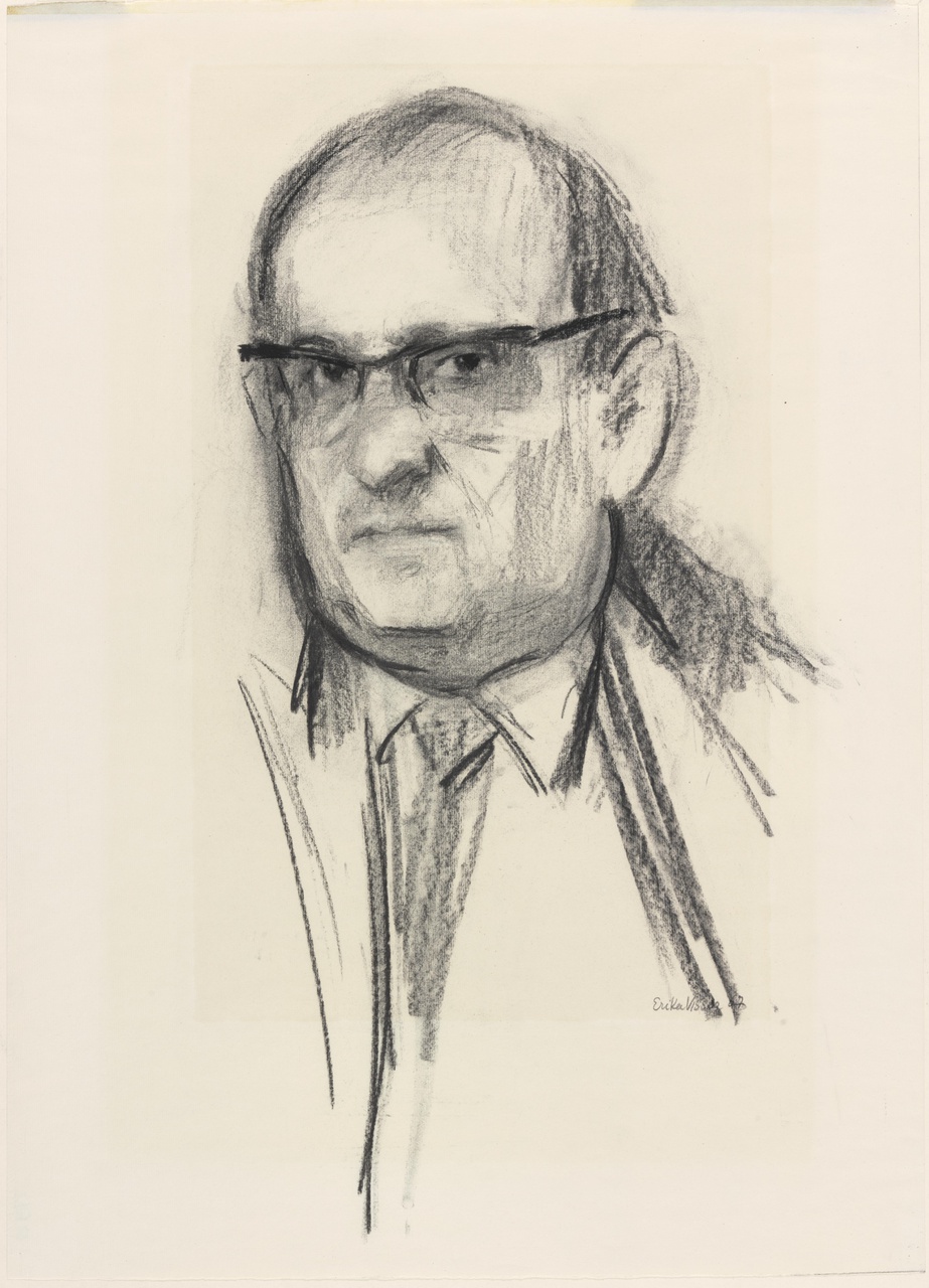 Portret van Walter Maas (oprichter Stichting Gaudeamus)