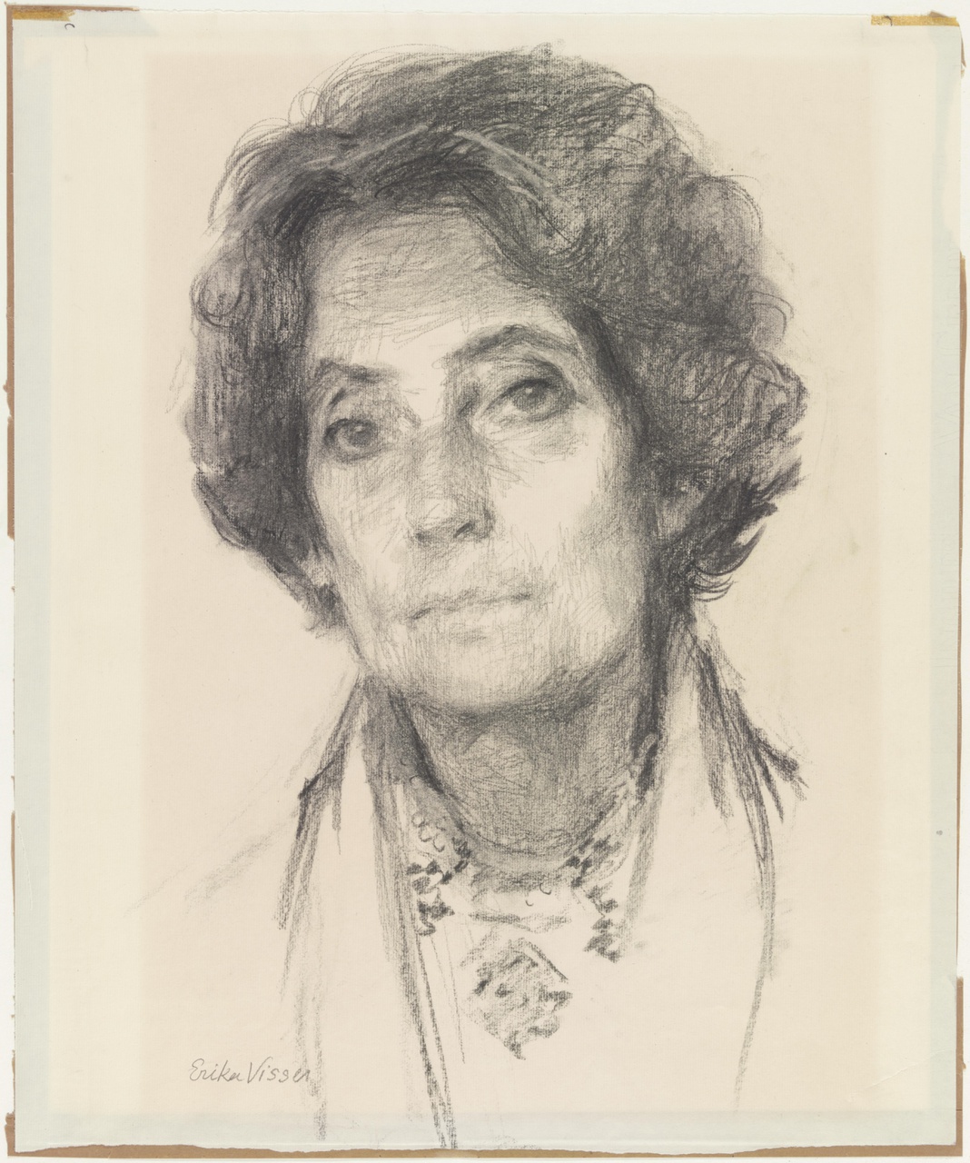 Portret van M.E. Houtzager (directrice Centraal Museum 1951-1972)
