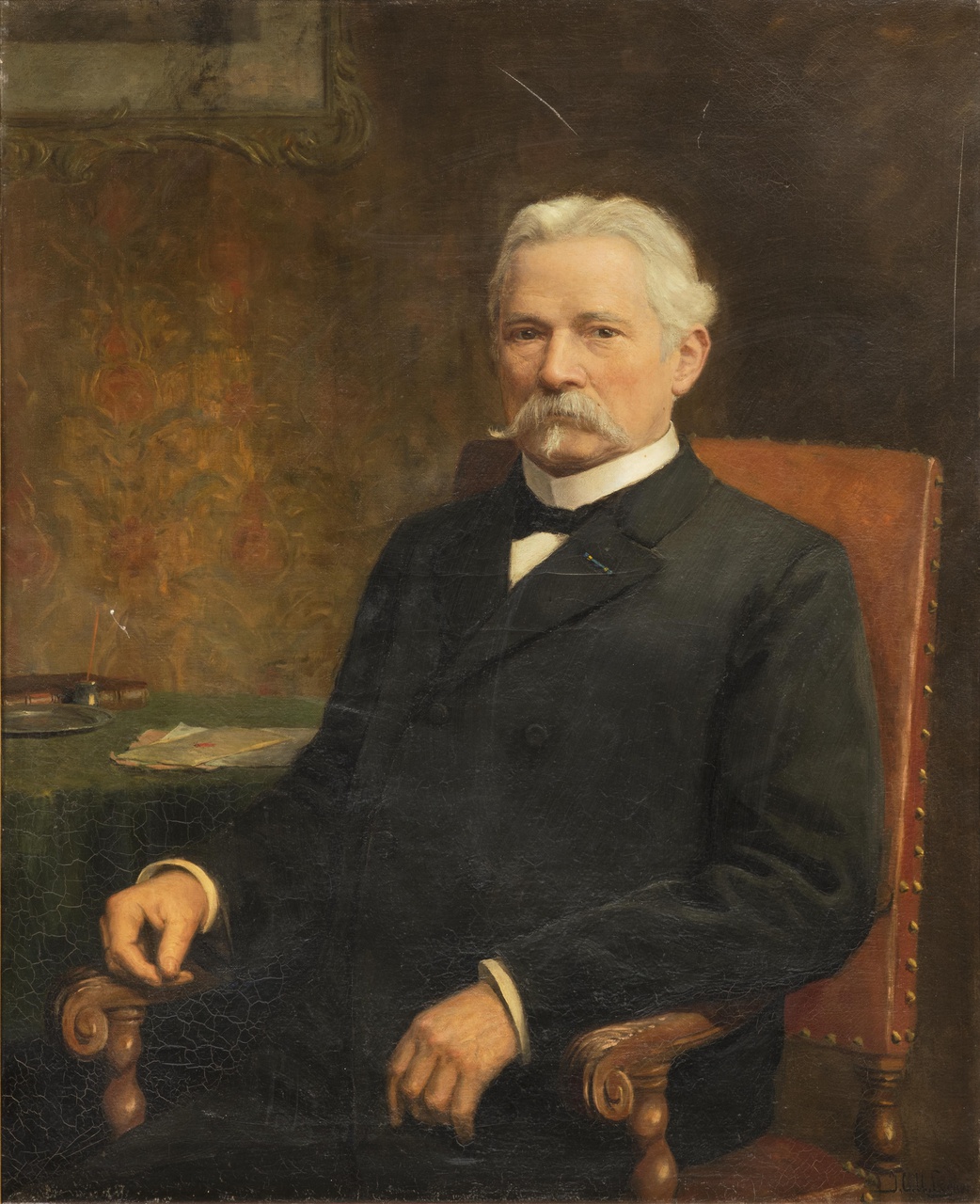 Portret van burgemeester dr. B. Reiger