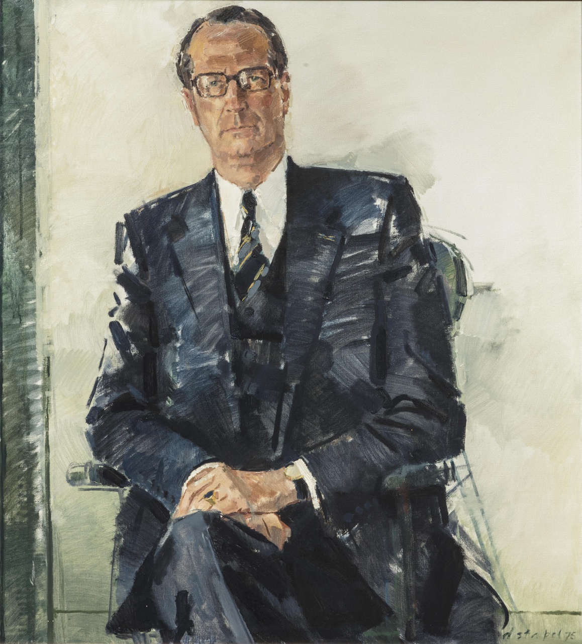 Portret van burgemeester H.G.I. baron van Tuyll van Serooskerken