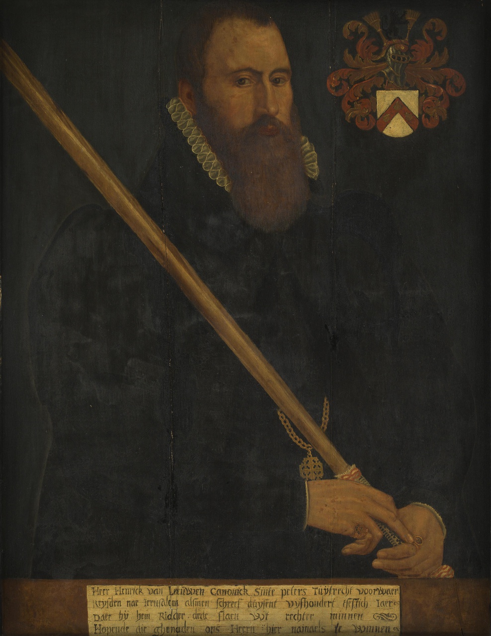 Portret van H. van Leeuwen als Jeruzalemvaarder