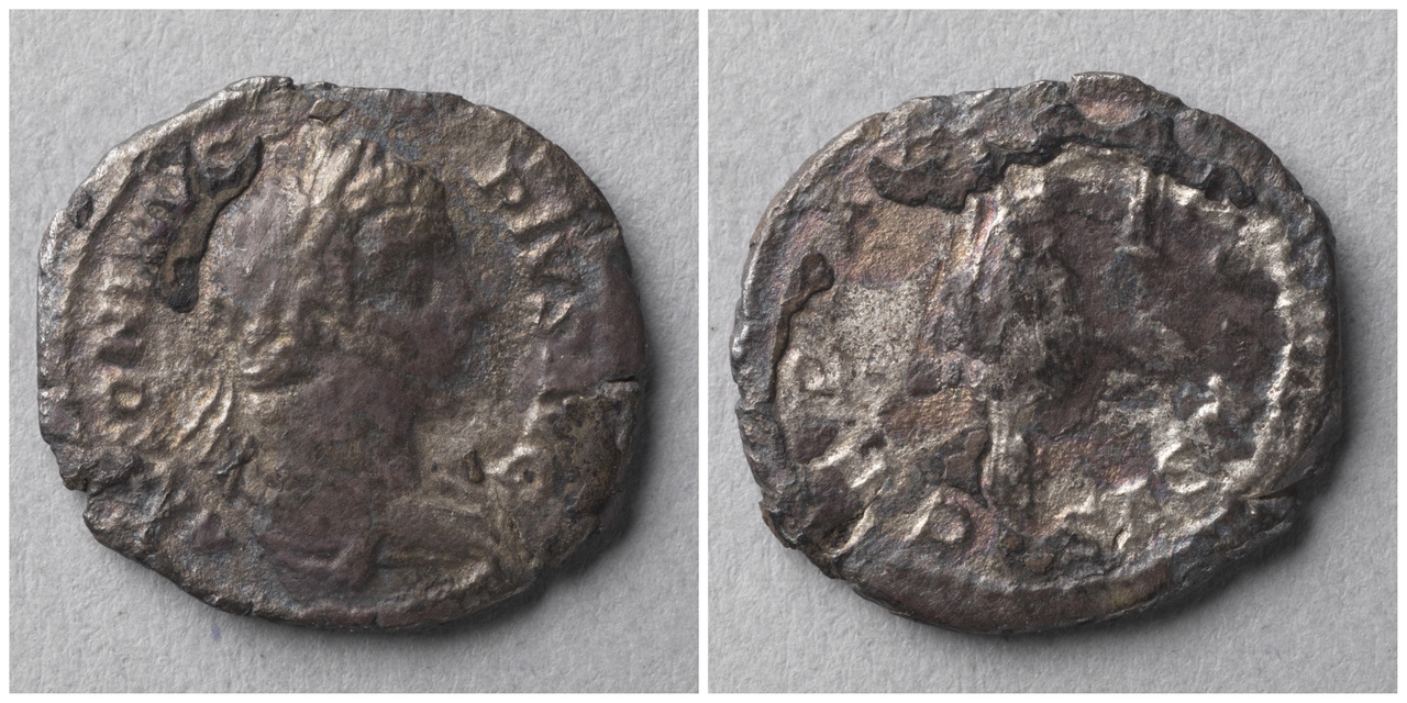 Denarius (médaille fourrée), Romeinse keizerlijke munt, Caracalla (197-217)
