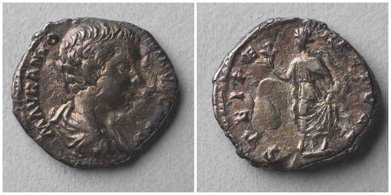 Denarius, Romeinse keizerlijke munt, Caracalla, caesar (196-197)