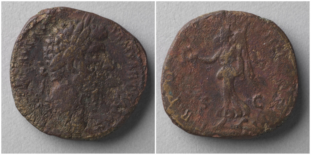 Sestertius, Romeinse keizerlijke munt, Lucius Verus (161-169)