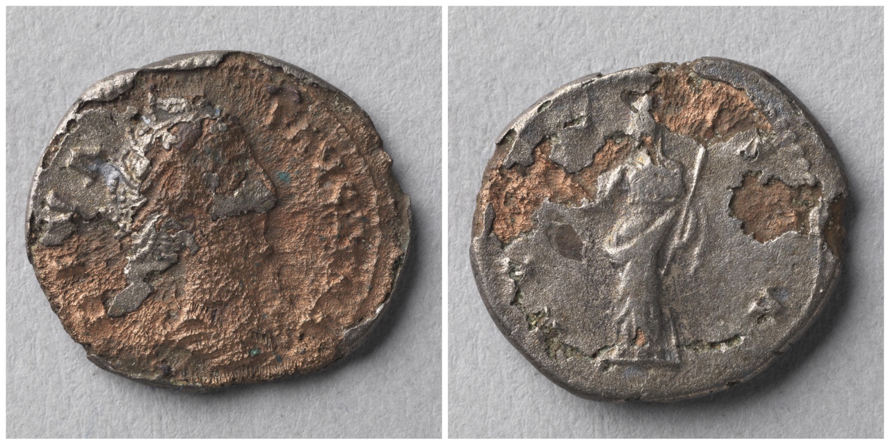 Denarius (médaille fourrée), Romeinse keizerlijke munt, Antoninus Pius (138-161)
