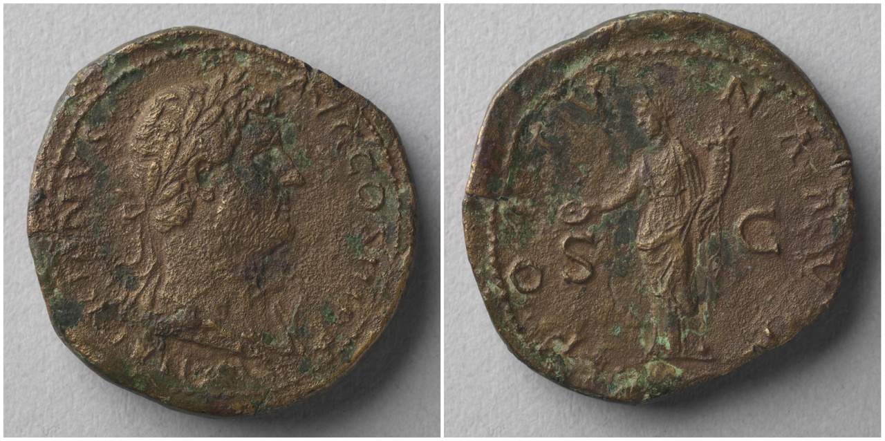 Sestertius, Romeinse keizerlijke munt, Hadrianus (117-138)