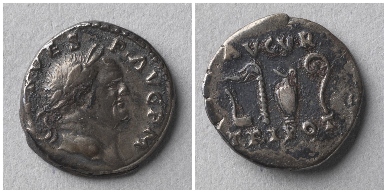 Denarius,  keizerlijke munt, Vespasianus (69-79)