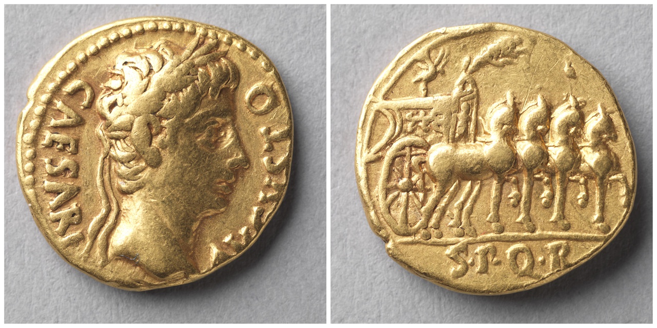 Aureus, Romeinse keizerlijke munt, Augustus (27 v. Chr-14 n. Chr.)