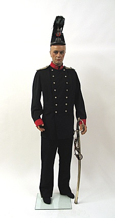 Uniform van een adjudant van de infanterie van de Utrechtse Schutterij