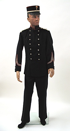 Uniform van een sergeant van de artillerie van de Utrechtse schutterij