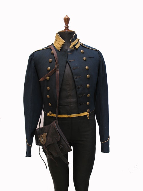Uniform en uitrusting van een Vrijwillige Jager van de Utrechtse Hogeschool (Universiteit)