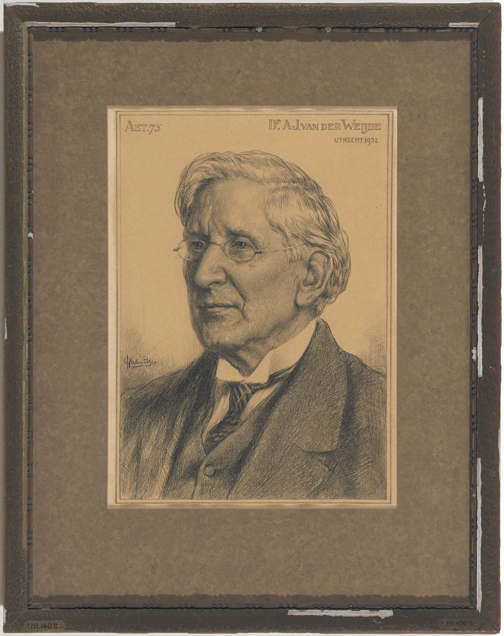 Portret van dr. Albertus Jacobus van der Weijde (1857-1932)