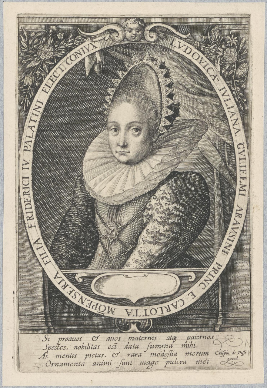 Portret van Louise Juliana van Oranje-Nassau (1576-1644)