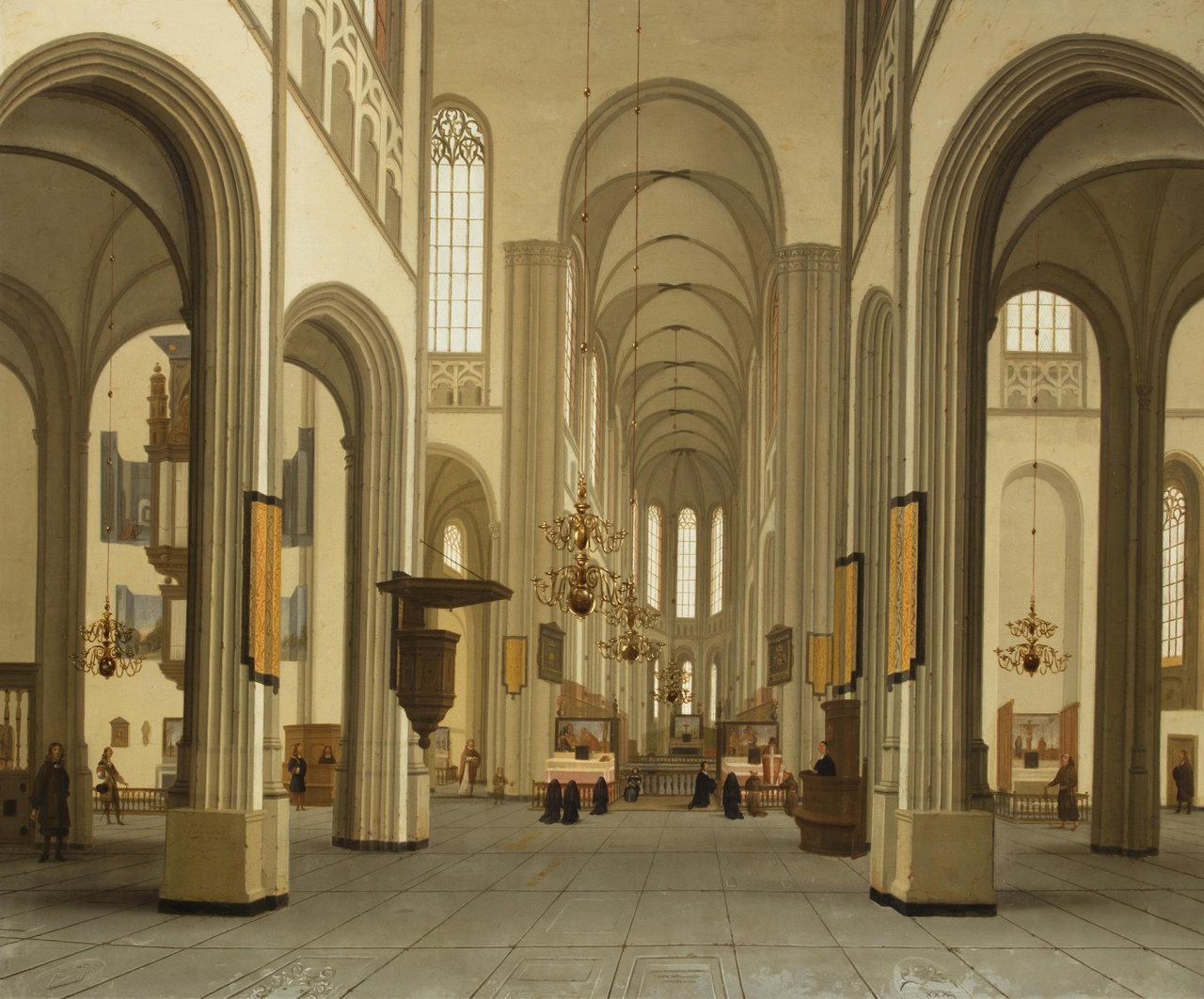 Interieur van de Dom in 1672