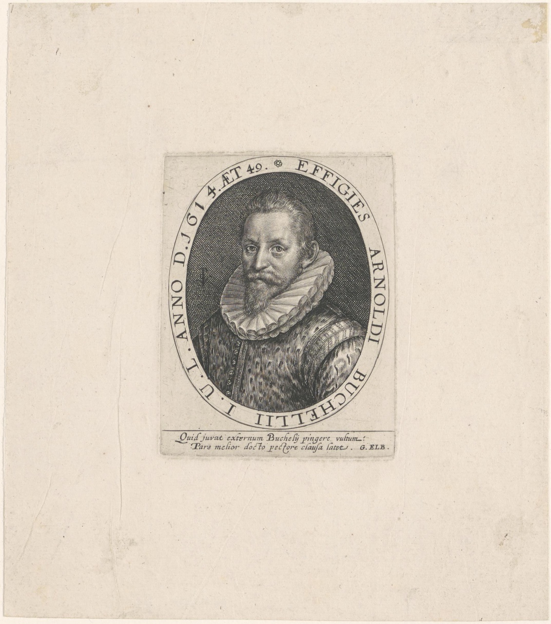 Portret van Aernout van Buchell (1565-1641)
