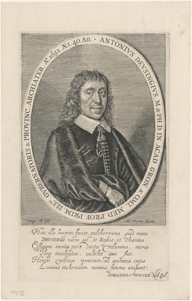 Portret van Antonius Deusing (1612-1666)