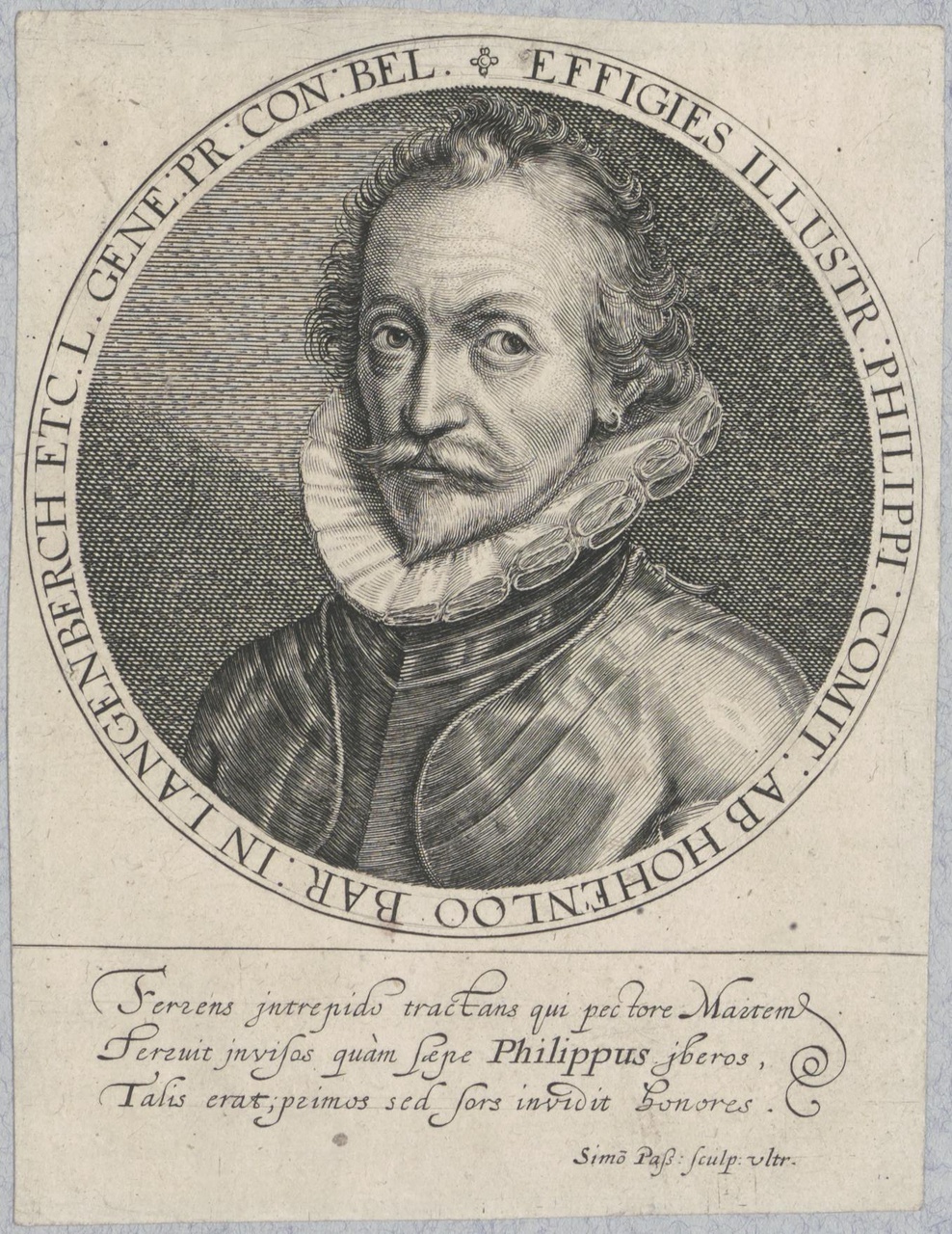Portret van Philips, Graaf van Hohenlohe (1550-1606)