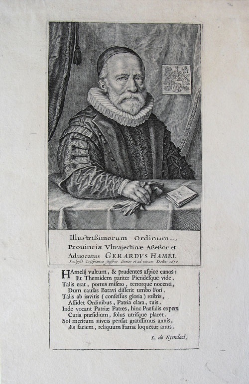 Portret van Gerard Hamel (1556/1557-1633)