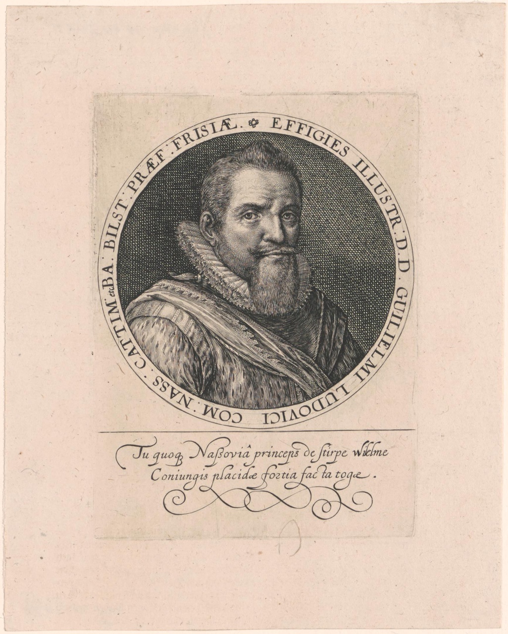 Portret van Willem Lodewijk van Nassau-Dietz (1560-1620)