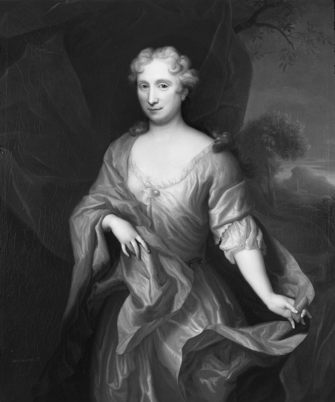 Portret van Deliana Margaretha Voet van Winssen (1682-1766), echtgenote van Jacob Martens